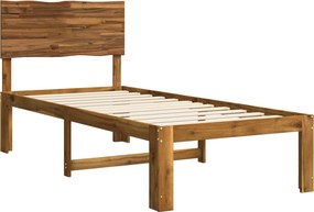 vidaXL Μονό Κρεβάτι με Κεφαλάρι ROSTOCK Φυσικό 75 x 190 cm