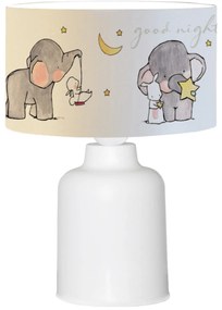 ΠΑΙΔΙΚΟ ΦΩΤΙΣΤΙΚΟ ΕΠΙΤΡΑΠΕΖΙΟ BALOO HM7577.01 ΛΕΥΚΟ ΣΧΕΔΙΟ ELEPHANT Φ24x32εκ.