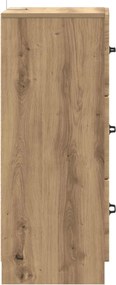 vidaXL Ντουλάπι με Συρτάρια 33 x 34,5 x 87 εκ. Επεξεργασμένο Ξύλο