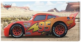 Εκτύπωση καμβά Cars - Lightning Mcqueen Sideshot