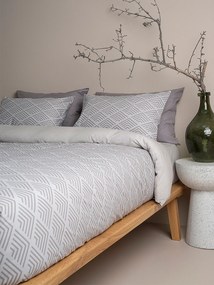Σετ Σεντόνια Cotton Feelings 2048 Grey King Size (260x270)