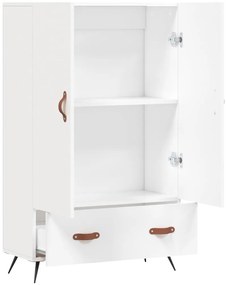vidaXL Ντουλάπα Λευκή 69,5 x 31 x 115 εκ. από Επεξεργασμένο Ξύλο