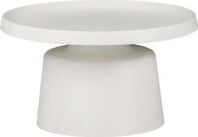 Τραπέζια σαλονιού Ginoze Inart σετ 2τεμ μέταλλο σε λευκή απόχρωση