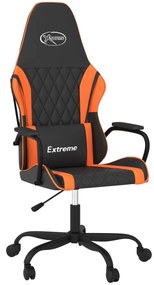 vidaXL Καρέκλα Gaming Μαύρο/Πορτοκαλί Συνθετικό Δέρμα