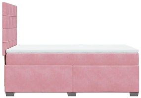 ΚΡΕΒΑΤΙ BOXSPRING ΜΕ ΣΤΡΩΜΑ ΡΟΖ 80 X 200 ΕΚ. ΒΕΛΟΥΔΙΝΟ 3293067