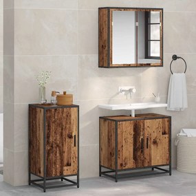 vidaXL Πλαϊνό γραφείο Παλιό ξύλο 35,5 x 35 x 76 εκ