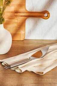 Μοντέρνα σπάτουλα από ανοξείδωτο χάλυβα μικρού μεγέθους Ασημί
