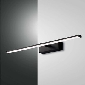 Φωτιστικό Τοίχου - Απλίκα Led Nala 3361-26-101 Black Fabas Luce Μέταλλο, Μεθακρυλικό