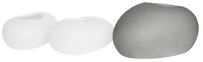 WOODWELL Ε6320,C1FLOWER POT-ROCK 56x43x29cm, Cement Απόχρωση White 56x43x29cm Ε6320,C1