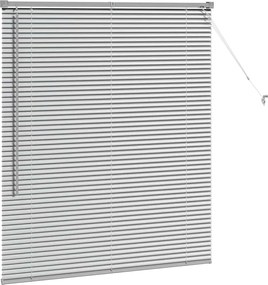 vidaXL Βενετσιάνικες Ρόδες Ασημί 130 x 110 εκ Αλουμίνιο