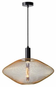 Φωτιστικό Κρεμαστό Lucide 21423-45-02 MESH Χρυσό Χρώμα (Gold Coloured)|Μαύρο Ματ (Black Mat)