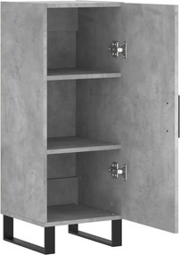 vidaXL Ντουλάπι Γκρι Σκυροδέματος 34,5x34x90 εκ. Επεξεργασμένο Ξύλο