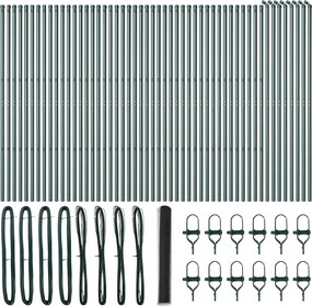 vidaXL Στύλος Περιφράξεων Γκρι 100 x 1,2 μ (50 mm πλέγμα)