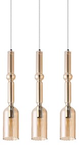 Φωτιστικό Οροφής - Ράγα 01292-07BR E14 LED 70cm Amber Luma