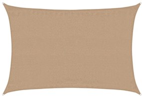 vidaXL Πανί Σκίασης Taupe 3,5 x 5 μ. από HDPE 160 γρ./μ²