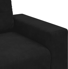 vidaXL Πολυθρόνα Μαύρη Βελούδινη 100x78x80 εκ.