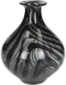 Βάζο  Μαύρο Γυαλί 18.5x18.5x23.5cm