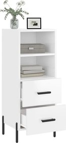 vidaXL Ντουλάπι Γυαλιστερό Λευκό 34,5x34x90 εκ. Επεξεργασμένο Ξύλο