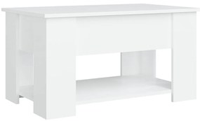 vidaXL Τραπεζάκι Σαλονιού Λευκό 79 x 49 x 41 εκ. Επεξεργασμένο Ξύλο