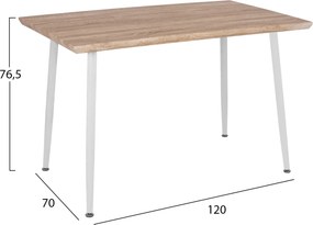ΣΕΤ ΤΡΑΠΕΖΑΡΙΑΣ ΕΣ.ΧΩΡΟΥ 5ΤΜΧ PALOMA HM11389 ΛΕΥΚΟ-SONAMA MDF TOP