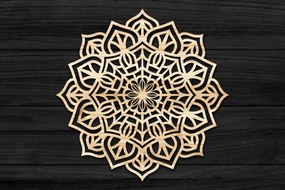 Intra απο ξύλο plywood 3mm-4mm πάχος Τρισδιάστατη Mandala Δίασταση 30x30 cm INTRAFABR-69577068