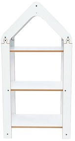 Ραφιέρα Montessori Zoilen I λευκό-μπλε mdf 50x30x100εκ 50x30x100 εκ.