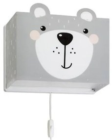 Παιδικό Φωτιστικό Τοίχου 64578 Little Teddy Ango Dalber-64578-Γκρι 64578