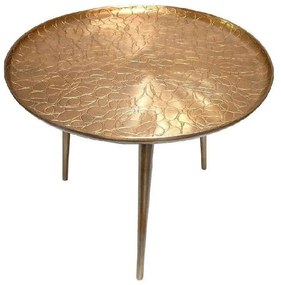 Τραπεζάκι Σαλονιού DUG209 57x57x48cm Gold Espiel Aluminium