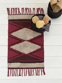 Πατάκι Μπάνιου 50x80 Zahara - Dark Red 5206482089051
