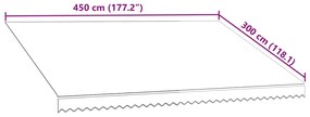 vidaXL Τεντόπανο Πορτοκαλί / Καφέ 450 x 300 εκ. από Καραβόπανο