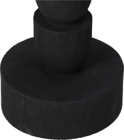 Κηροπήγιο ArteLibre Μαύρο Polyresin 8x8x22.5cm