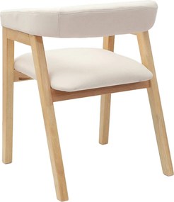 vidaXL Καρέκλες φαγητού 2 pcs Φυσικό 54 x 57 x 73 εκ