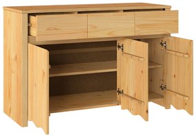 vidaXL Πλαϊνό γραφείο "DRAMMEN" 114x43x75,5 εκ Μασίφ Ξύλο Πεύκου