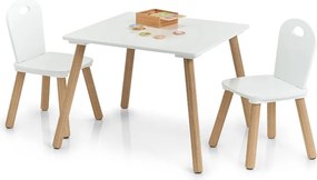 Παιδικό Τραπεζάκι + Καρέκλες (Σετ 3τμχ) Z-L Scandi White 13501