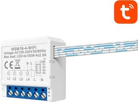 Smart Switch Module WiFi Avatto WSM16-W4 TUYA