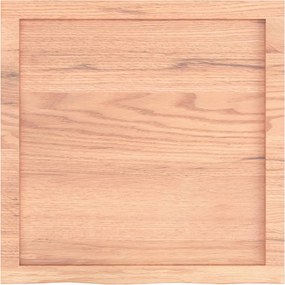 vidaXL Επιφ Τραπεζιού Αν Καφέ 60x60x(2-4)εκ. Επεξ. Μασίφ Ξύλο Δρυός