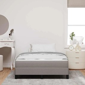 vidaXL Κρεβάτι με ελατήρια με στρώμα Taupe 120 x 190 cm ύφασμα