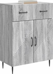 vidaXL Πλαϊνό γραφείο Γκρι Sonoma 66 x 34,5 x 89,5 εκ