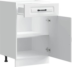 vidaXL ντουλάπι βάσης κουζίνας Kalmar Λευκό από Επεξεργασμένο Ξύλο