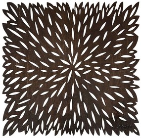 Σουπλά Pointy (Σετ 4Τμχ) 790PYN1135 36x36cm Wenge Hermia Ξύλο
