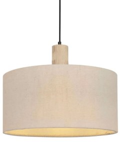 Φωτιστικό Οροφής Chios TF20861PC 1xΕ27 Φ45cm 140cm Cream Aca Wood, Fabric