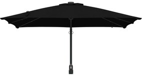 vidaXL Ομπρέλα Κήπου Μαύρο 248.5 x 247.5 x 160 εκ. ύφασμα