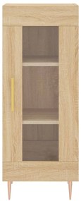 vidaXL Μπουφές Sonoma δρυς 34,5 x 34 x 180 εκ. από Επεξεργασμένο Ξύλο