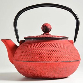Τσαγιέρα Με Φίλτρο 403129 400ml Red Dinox Cast Iron