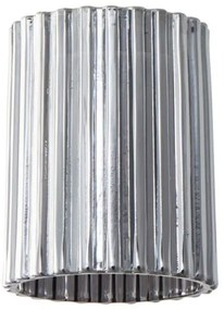 Καπέλο Φωτιστικού Φιμέ Ανάγλυφο Γυαλί Adept Tube 77-8219 Homelighting-77-8219-Φιμέ/Smoke 77-8219