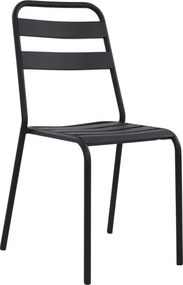 ΚΑΡΕΚΛΑ ΜΕΤΑΛΛΙΚΗ ΜΑΥΡΗ JASON HM5177.01 43x50x86cm