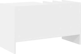 vidaXL Ντουλάπι δίσκων βινυλίου με ράφι Λευκό 78,5 x 35 x 45 εκ