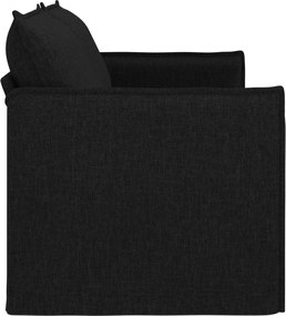 vidaXL Καναπές 180cm Μαύρο Μέταλλο