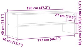 ΈΠΙΠΛΟ ΤΗΛΕΟΡΑΣΗΣ ΌΨΗ ΠΑΛΑΙΟΥ ΞΥΛΟΥ 120X40X40 ΕΚ. ΕΠΕΞ. ΞΥΛΟ 855766