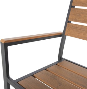 ΠΟΛΥΘΡΟΝΑ ΑΛΟΥΜΙΝΙΟΥ SAGA HM5981.03 ΑΝΘΡΑΚΙ-POLYWOOD ΣΕ ΦΥΣΙΚΟ 55x55x86Υεκ.